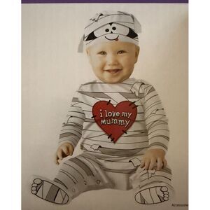 Infant Halloween Costume I Love My Mummy 6-12 Months 2 Piece NEW!